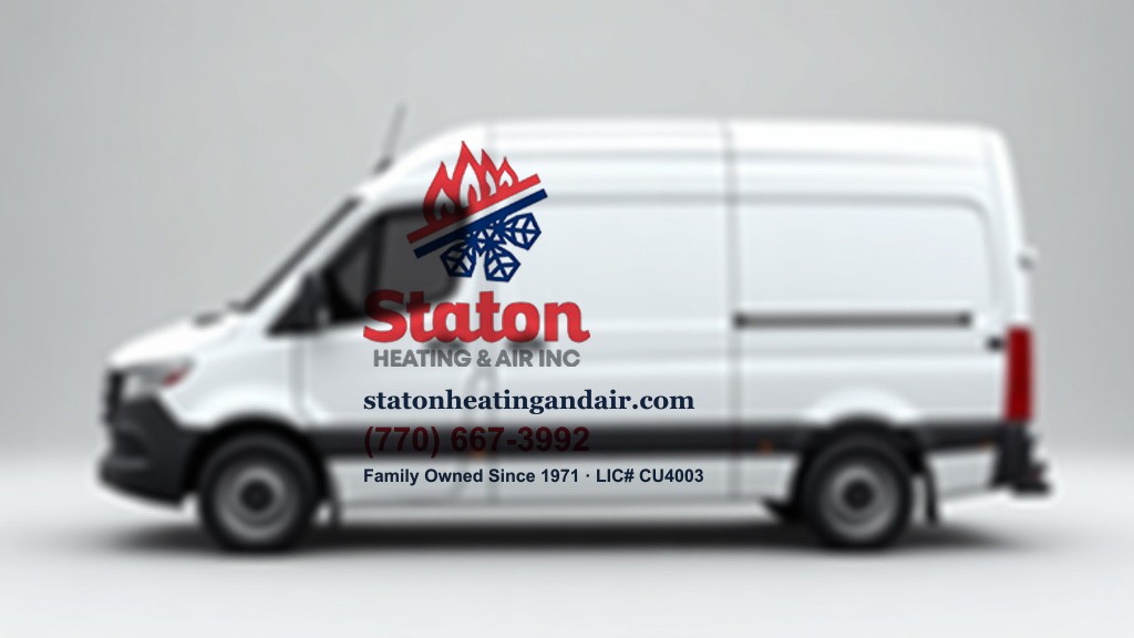 Branded Staton Heating & Air service van